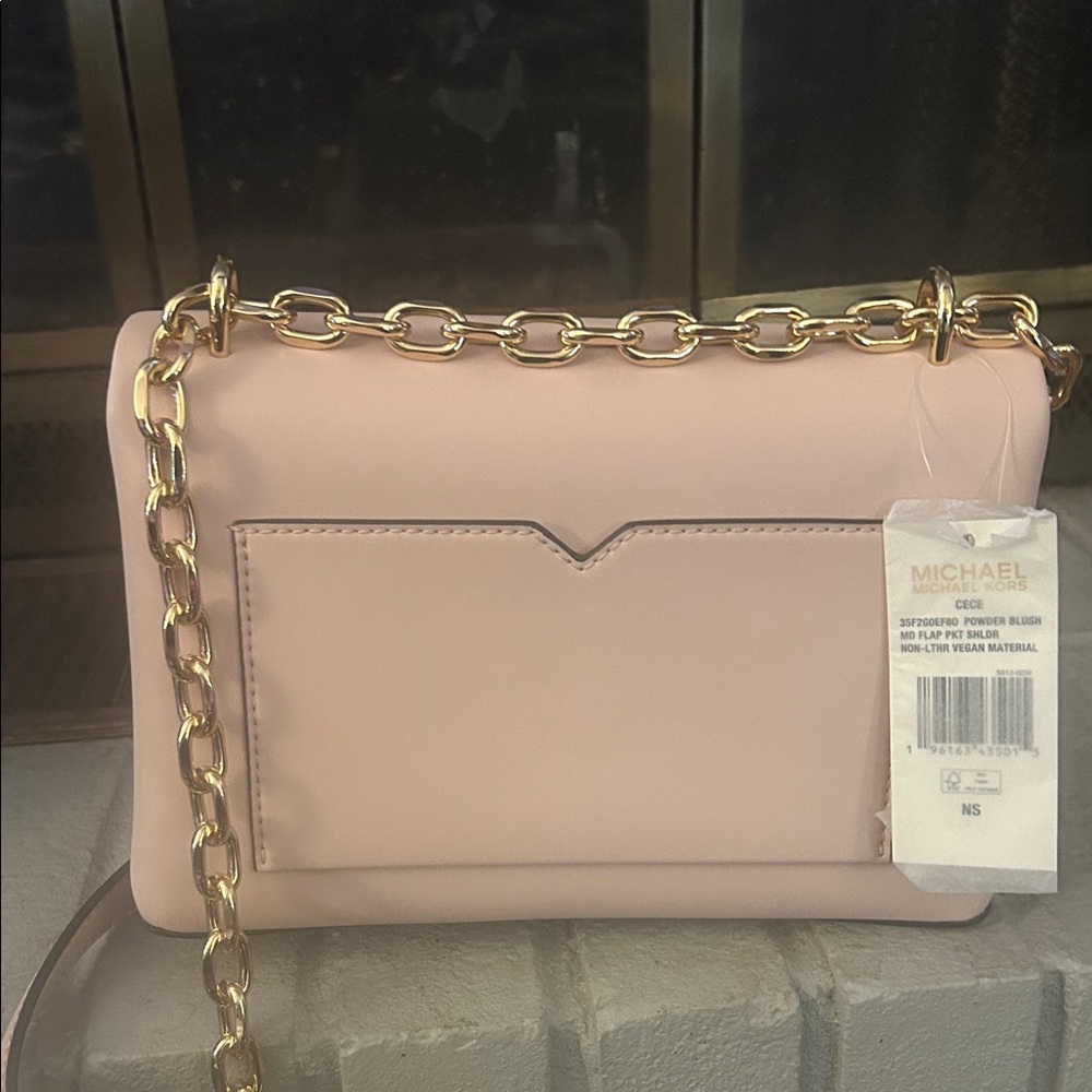 NWT Elegant Michael Kors Pink Chain Strap Wristlet - Picture 3 of 7